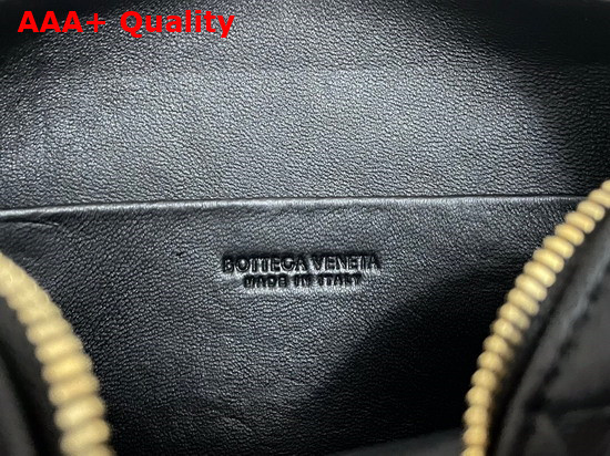 Bottega Veneta Loop Black Mini Intrecciato Leather Cross Body Bag Replica