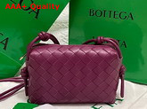 Bottega Veneta Loop Cinnabar Mini Intrecciato Leather Cross Body Bag Replica