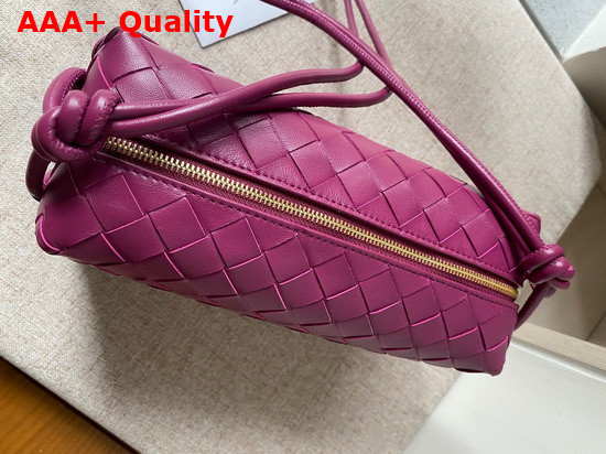 Bottega Veneta Loop Cinnabar Small Intrecciato Leather Cross Body Bag Replica