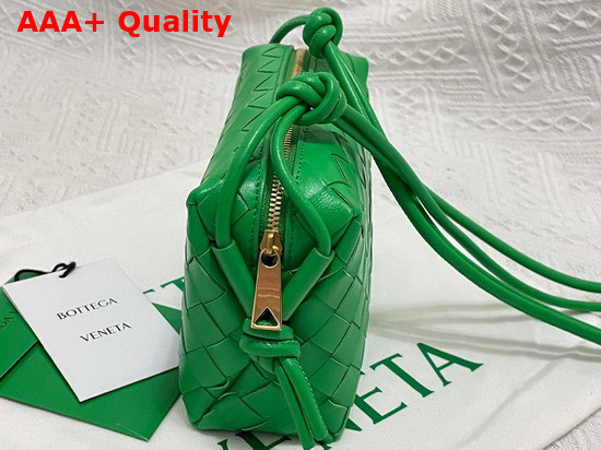 Bottega Veneta Loop Parakeet Mini Intrecciato Leather Cross Body Bag Replica