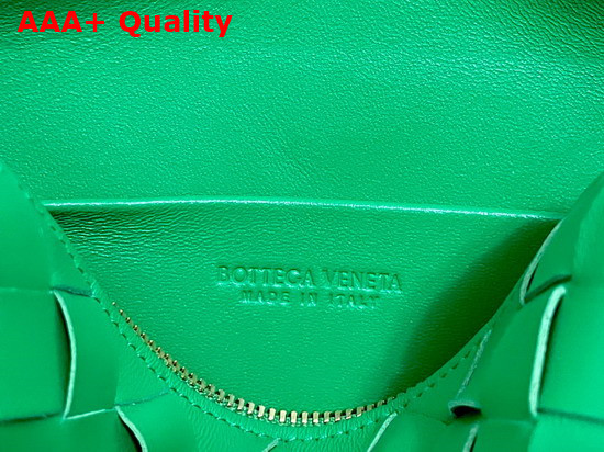 Bottega Veneta Loop Parakeet Mini Intrecciato Leather Cross Body Bag Replica