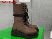 Bottega Veneta Lug Lace Up Boot Brown Replica