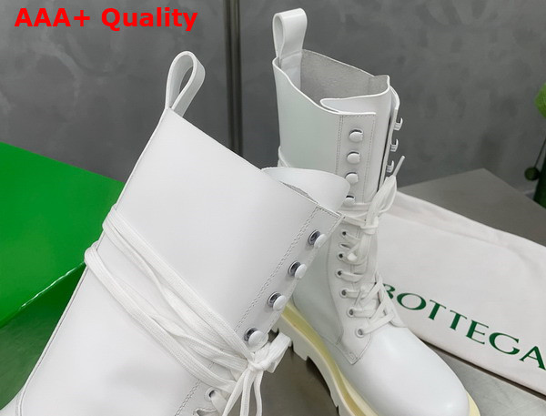 Bottega Veneta Lug Lace Up Boot in White Replica