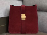 Bottega Veneta Marie Bag in Bordeaux Cashmere Suede Leather