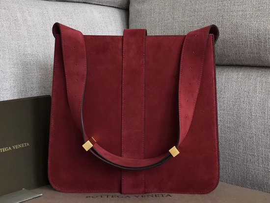 Bottega Veneta Marie Bag in Bordeaux Cashmere Suede Leather