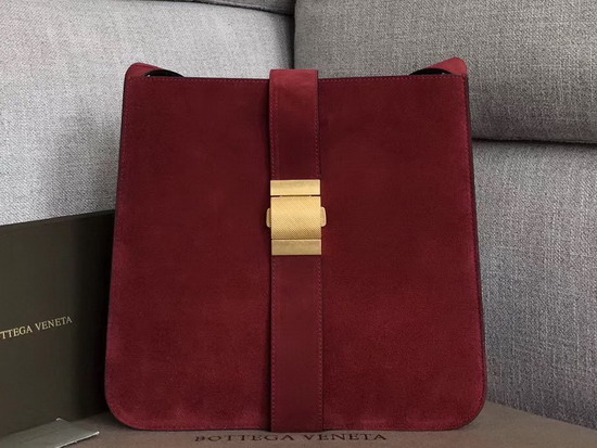 Bottega Veneta Marie Bag in Bordeaux Cashmere Suede Leather