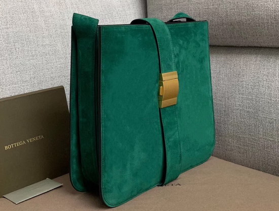 Bottega Veneta Marie Bag in Green Cashmere Suede Leather