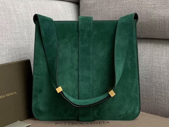 Bottega Veneta Marie Bag in Green Cashmere Suede Leather