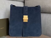 Bottega Veneta Marie Bag in Navy Blue Cashmere Suede Leather