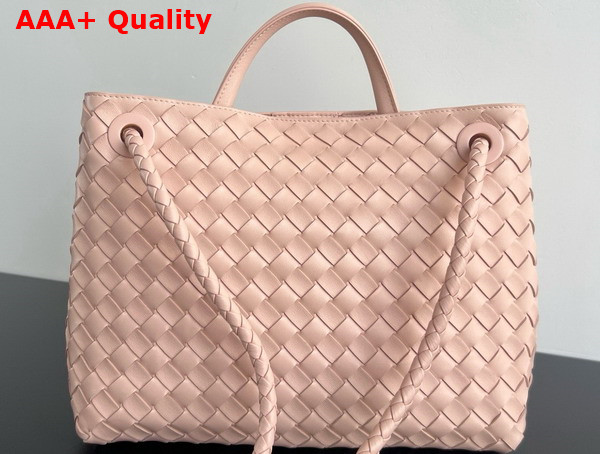 Bottega Veneta Medium Andiamo Bag in Cameo Intrecciato Leather Replica