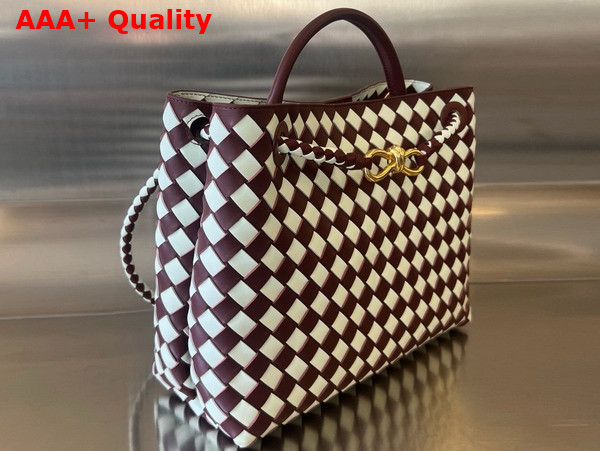 Bottega Veneta Medium Andiamo Barolo Glacier Replica