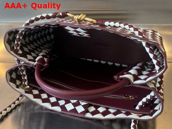 Bottega Veneta Medium Andiamo Barolo Glacier Replica