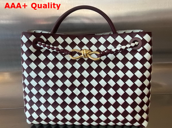 Bottega Veneta Medium Andiamo Barolo Glacier Replica