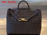 Bottega Veneta Medium Andiamo in Fondant Intrecciato Leather Replica