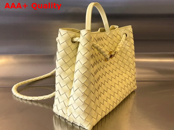 Bottega Veneta Medium Andiamo Ice Cream Intrecciato Leather Replica