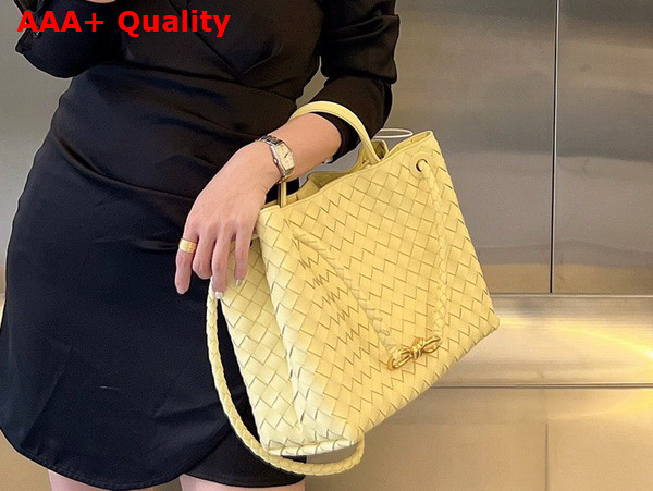 Bottega Veneta Medium Andiamo Ice Cream Intrecciato Leather Replica