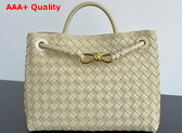 Bottega Veneta Medium Andiamo Light Butterscotch Intrecciato Leather Replica