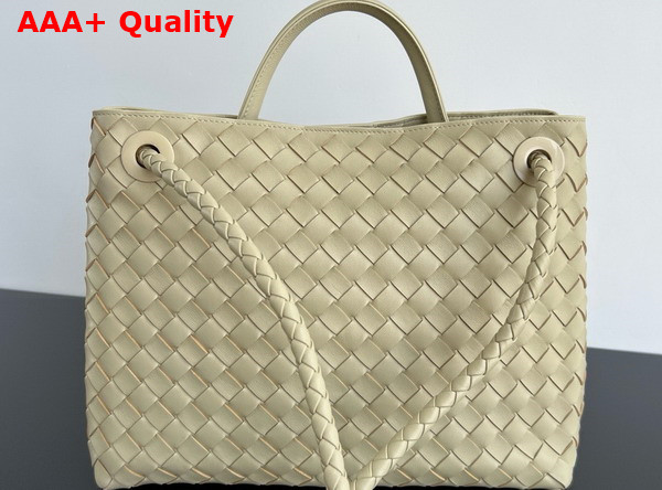 Bottega Veneta Medium Andiamo Light Butterscotch Intrecciato Leather Replica