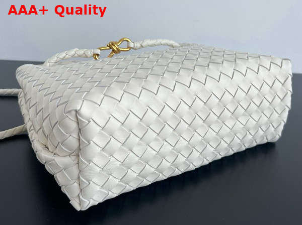 Bottega Veneta Medium Andiamo Sea Salt Intrecciato Leather Replica