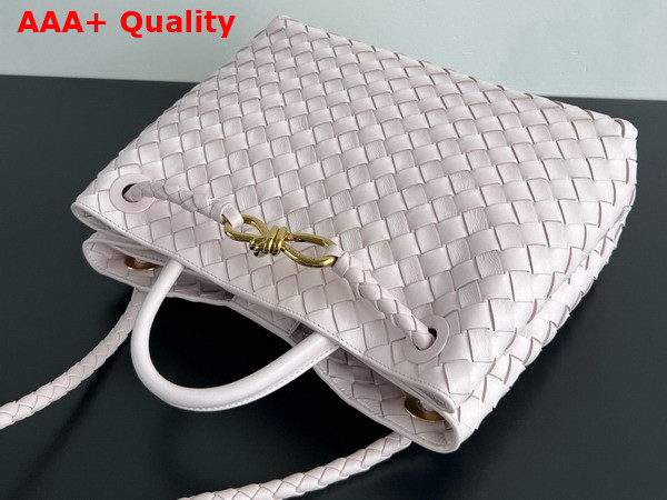 Bottega Veneta Medium Andiamo Top Handle Bag in Bliss Washed Intrecciato Leather Replica