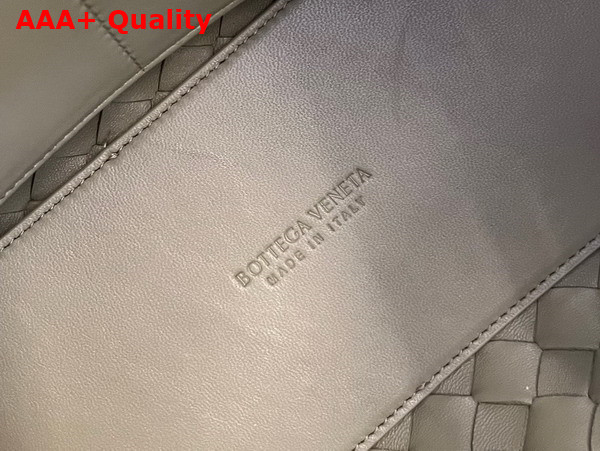 Bottega Veneta Medium Andiamo Travertine Intrecciato Leather Replica