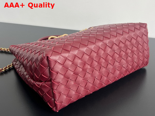 Bottega Veneta Medium Andiamo with Chain in Barolo Intrecciato Leather Replica