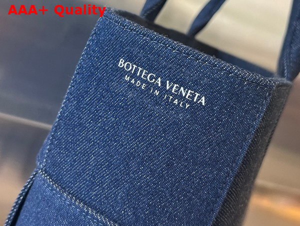 Bottega Veneta Medium Arco Tote Bag in Blue Denim Replica