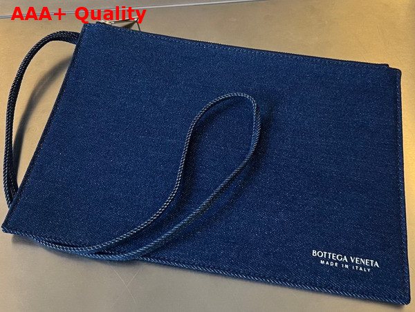 Bottega Veneta Medium Arco Tote Bag in Blue Denim Replica