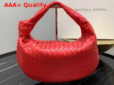 Bottega Veneta Medium BV Jodie Hobo Bag in Bright Red Woven Leather Replica