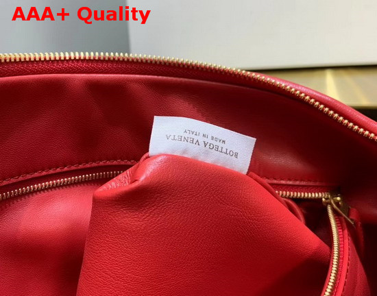 Bottega Veneta Medium BV Jodie Hobo Bag in Bright Red Woven Leather Replica