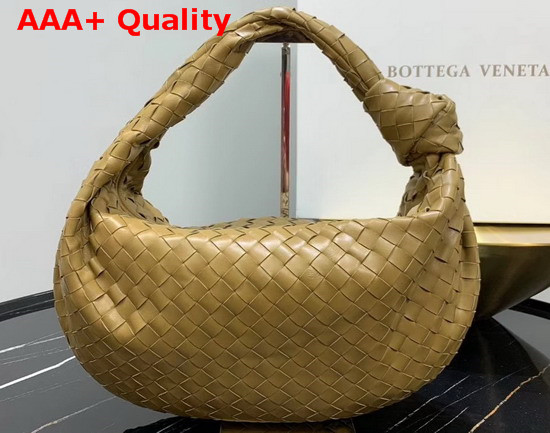 Bottega Veneta Medium BV Jodie Hobo Bag in Caramel Woven Leather Replica