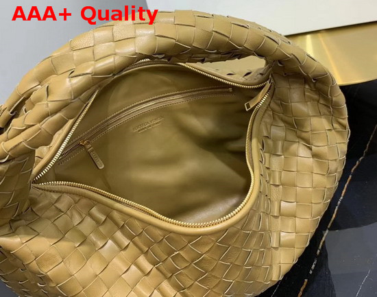 Bottega Veneta Medium BV Jodie Hobo Bag in Caramel Woven Leather Replica