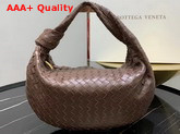 Bottega Veneta Medium BV Jodie Hobo Bag in Chocolate Woven Leather Replica