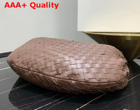 Bottega Veneta Medium BV Jodie Hobo Bag in Chocolate Woven Leather Replica