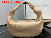 Bottega Veneta Medium BV Jodie Hobo Bag in Cipria Woven Leather Replica