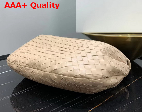 Bottega Veneta Medium BV Jodie Hobo Bag in Cipria Woven Leather Replica