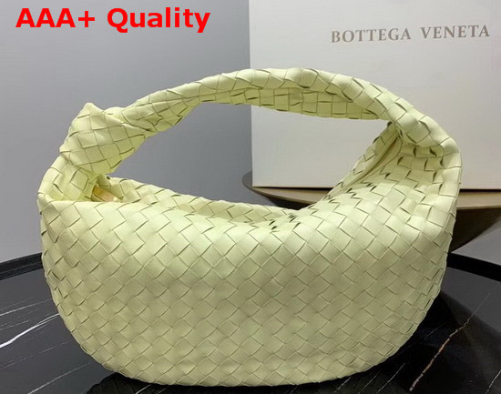 Bottega Veneta Medium BV Jodie Hobo Bag in Light Yellow Woven Leather Replica