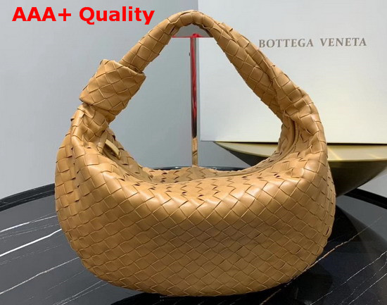 Bottega Veneta Medium BV Jodie Hobo Bag in Moutarde Woven Leather Replica