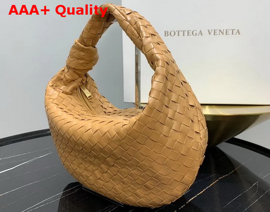 Bottega Veneta Medium BV Jodie Hobo Bag in Moutarde Woven Leather Replica