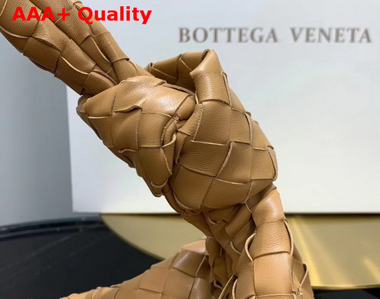 Bottega Veneta Medium BV Jodie Hobo Bag in Moutarde Woven Leather Replica