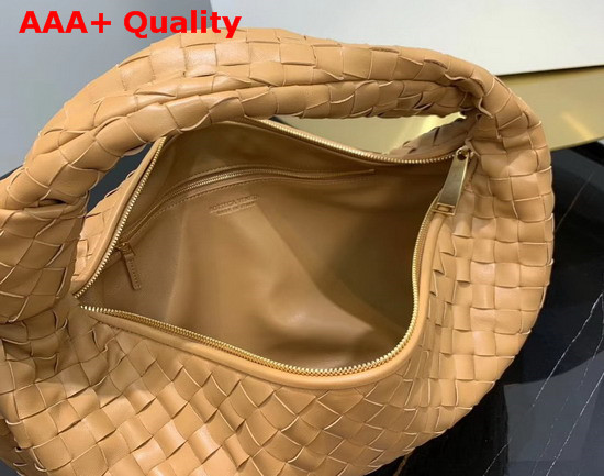 Bottega Veneta Medium BV Jodie Hobo Bag in Moutarde Woven Leather Replica