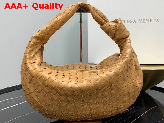 Bottega Veneta Medium BV Jodie Hobo Bag in Moutarde Woven Leather Replica