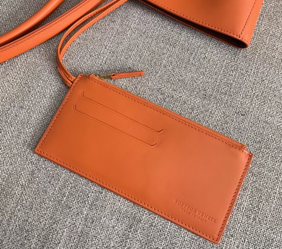 Bottega Veneta Medium Basket Tote in Burned Orange French Calfskin