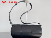 Bottega Veneta Medium Canette Black Intreccio Leather Cross Body Bag Replica