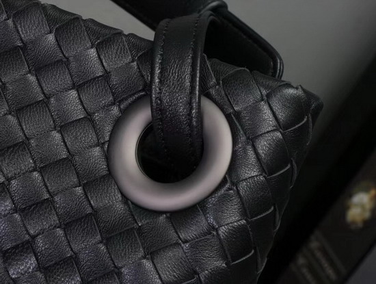 Bottega Veneta Medium Carda Bag in Black Nappa Leather