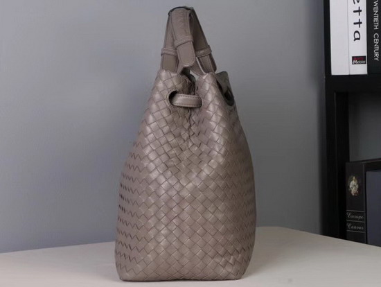 Bottega Veneta Medium Carda Bag in Light Grey Nappa Leather