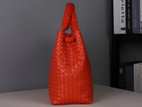 Bottega Veneta Medium Carda Bag in Orange Nappa Leather