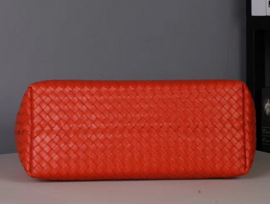 Bottega Veneta Medium Carda Bag in Orange Nappa Leather