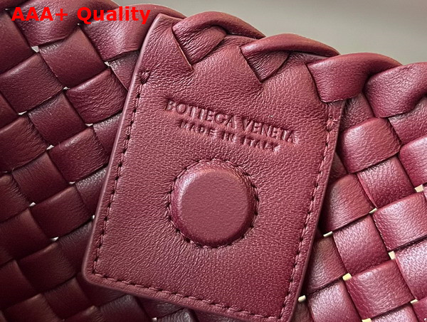 Bottega Veneta Medium Clicker Shoulder Bag in Barolo Padded Intreccio Leather Replica