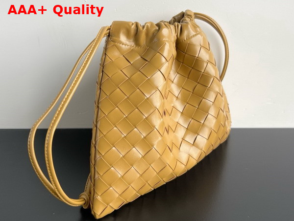 Bottega Veneta Medium Dustbag Dark Praline Intrecciato Calfskin Leather Replica